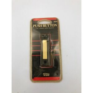 Vintage Trine Push button Doorbell #666W‎ (new, sealed) 1986 NOS